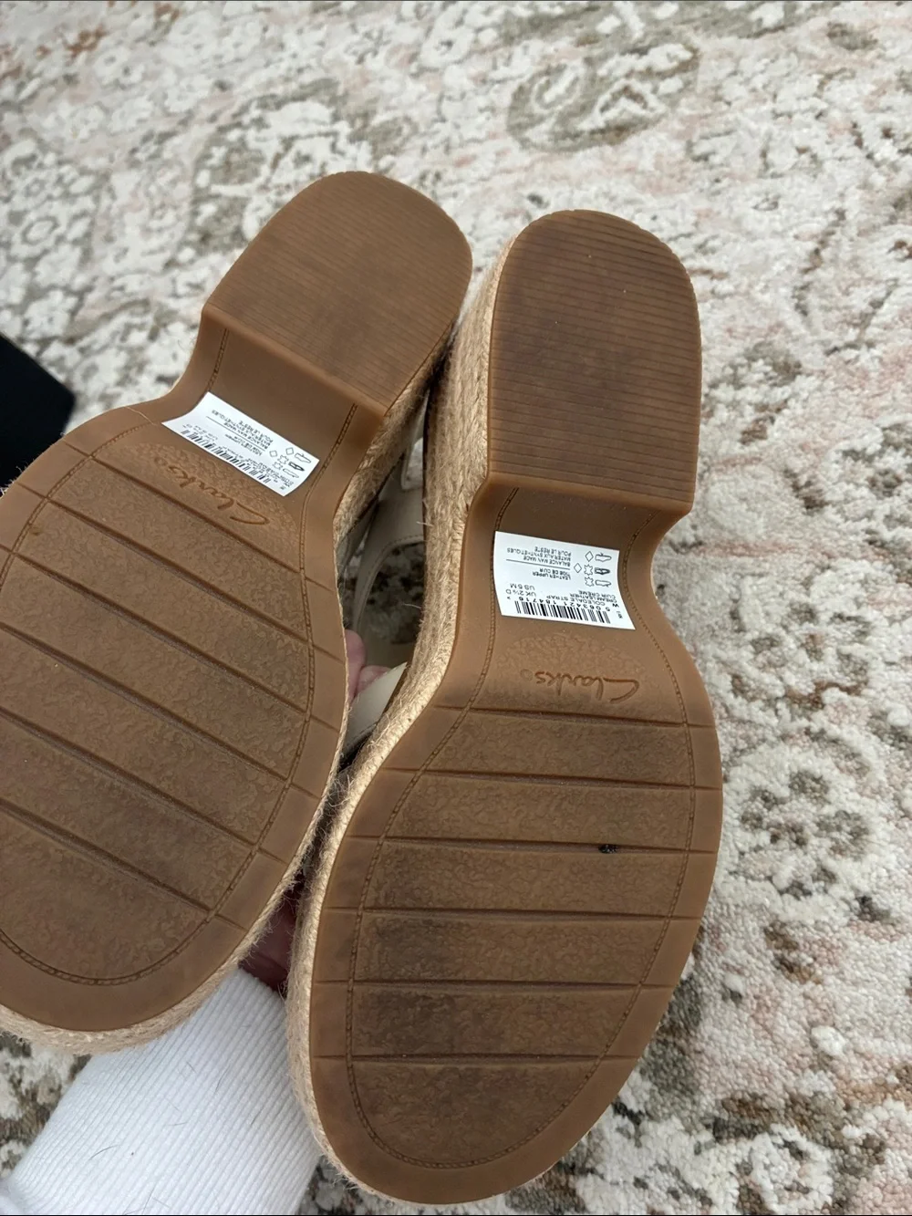 Clark’s coledale strap cream leather espadrilles - Picture 4 of 7